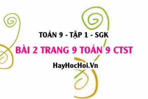 Bài 2 trang 9 Toán 9 tập 1 Chân trời sáng tạo SGK